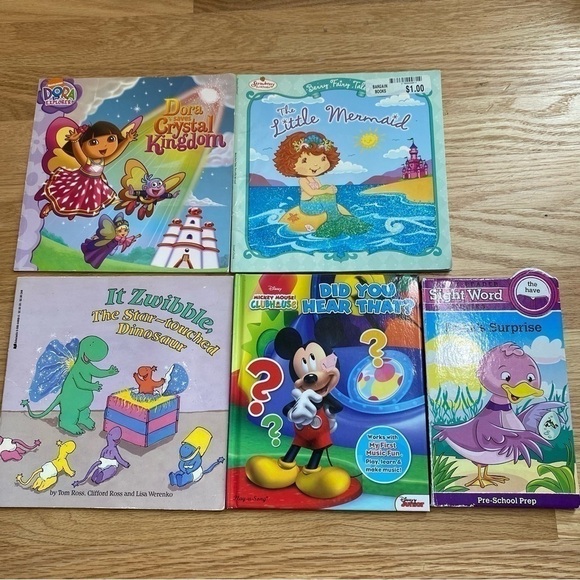 Children Book Bundle Disney Mickey Mouse Dora the Explorer Strawberry Shortcake - Picture 2 of 3